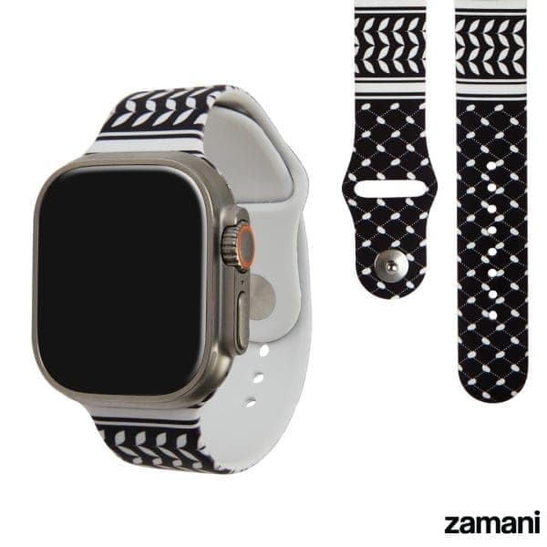 Black Keffiyeh Apple Watch band by zamani