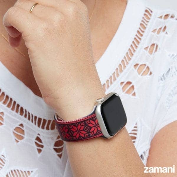 Tatreez Apple Watch band by zamani, worn