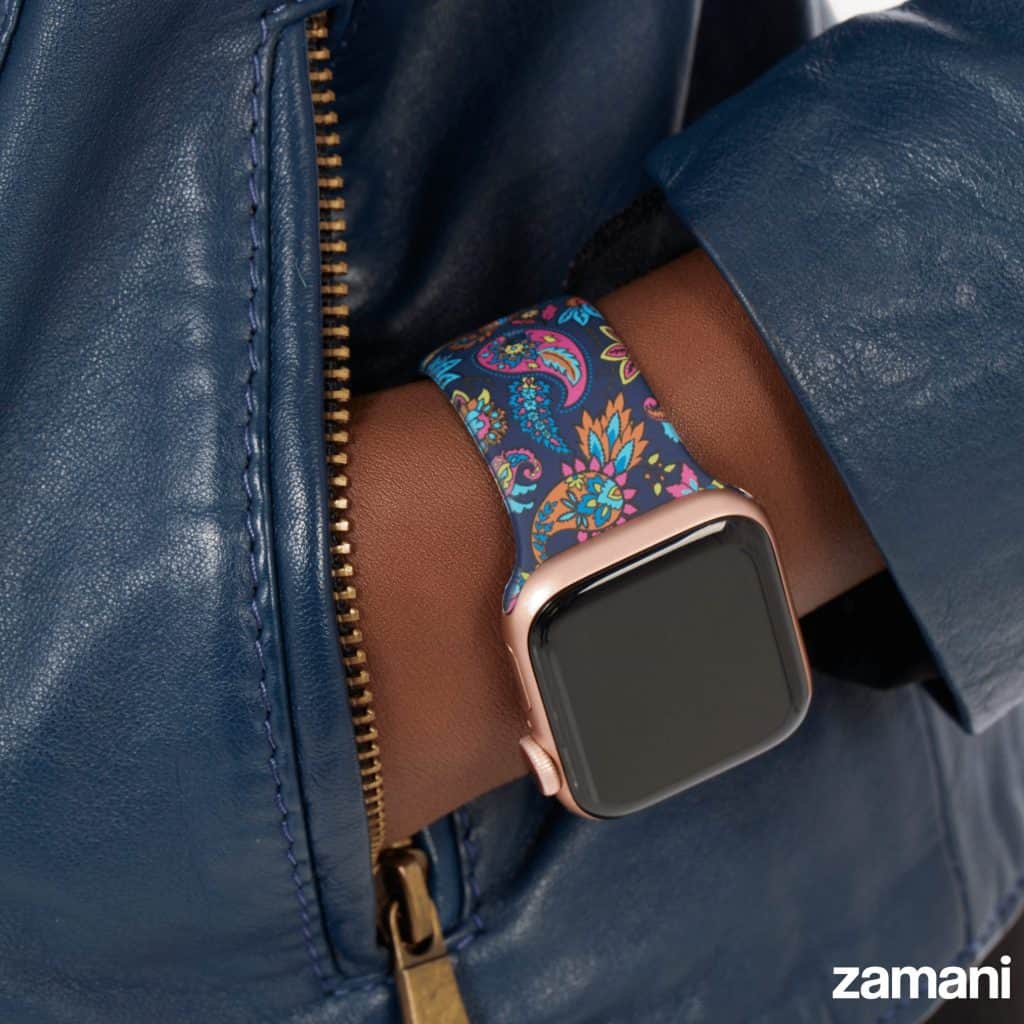 Paisley Apple Watch band by zamani, worn