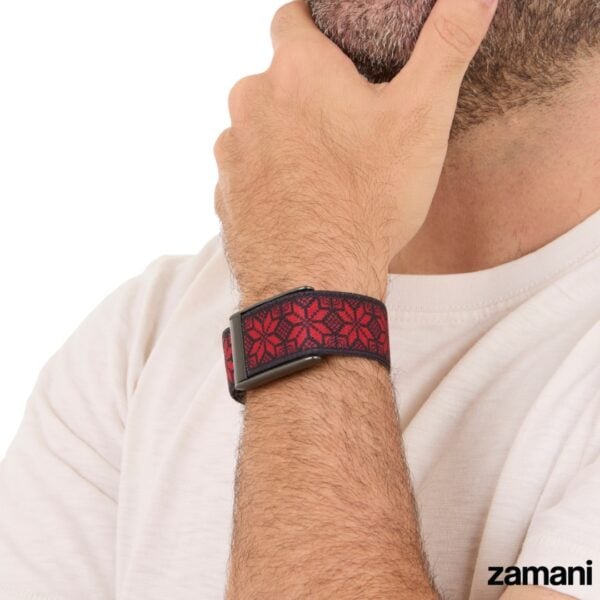 Tatreez WHOOP band by zamani, worn