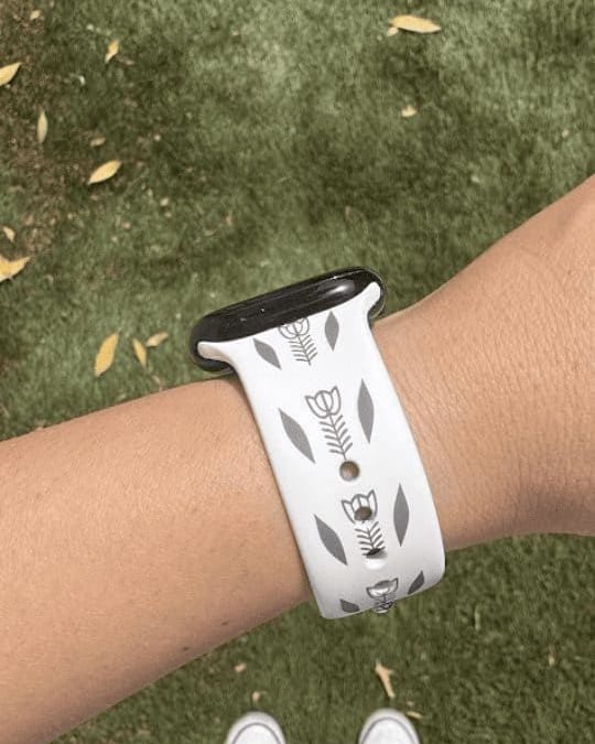 Coffee Cups Apple Watch band by zamani, worn by a customer