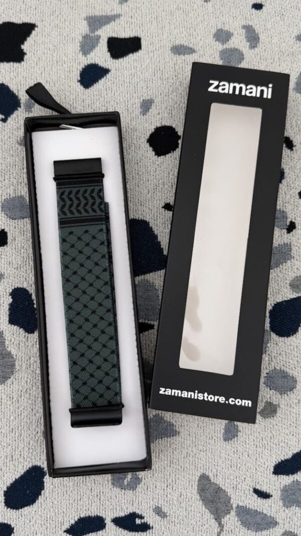 Olive Keffiyeh WHOOP band by zamani, a customer photo
